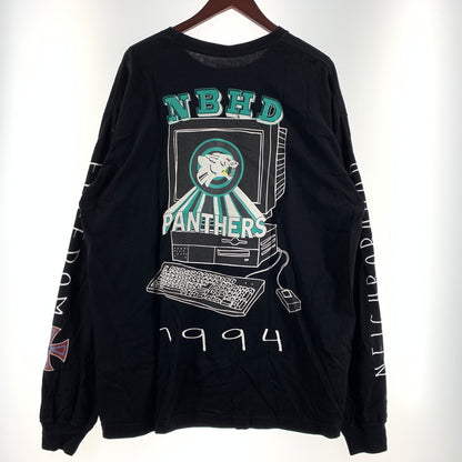【中古品】【メンズ】 NEIGHBORHOOD ネイバーフッド NH. TEE LS-10 241PCNH-LT10 ネイバーフッド ロングスリーブ Tシャツ 長袖 トップス 142-260809-ko-21-tei サイズ：XL カラー：ブラック 万代Net店