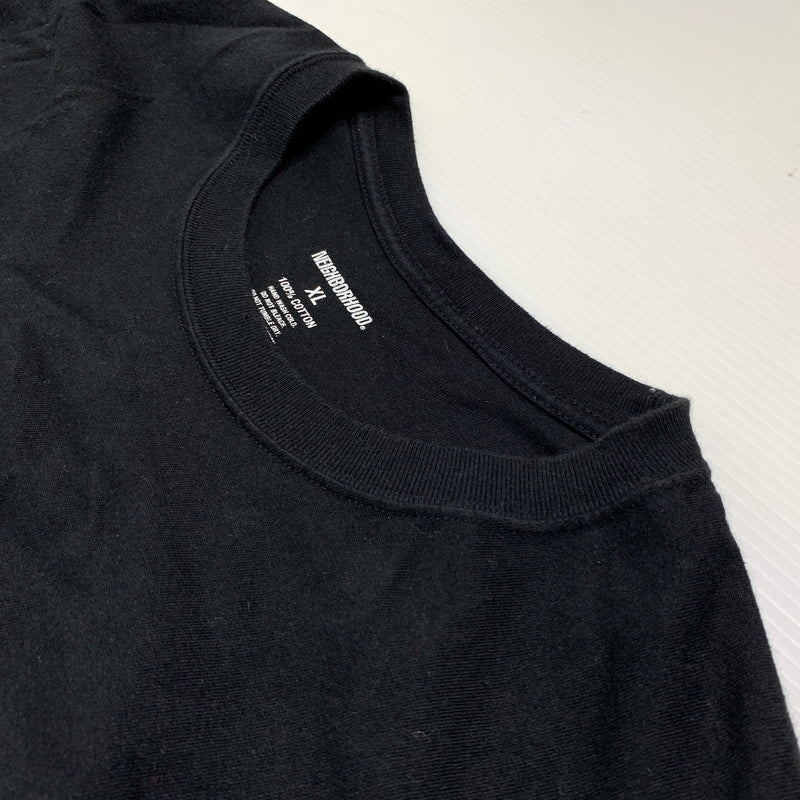 【中古品】【メンズ】 NEIGHBORHOOD ネイバーフッド NH. TEE LS-10 241PCNH-LT10 ネイバーフッド ロングスリーブ Tシャツ 長袖 トップス 142-260809-ko-21-tei サイズ：XL カラー：ブラック 万代Net店