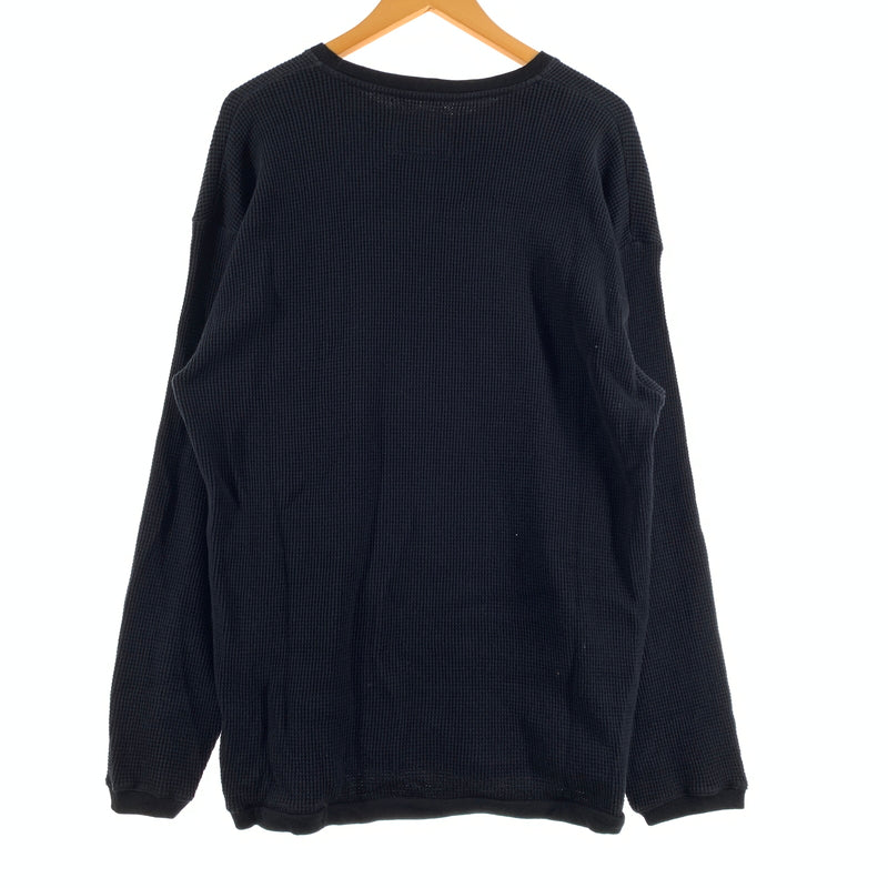 【中古品】【メンズ】 WTAPS ダブルタップス WAFFLE L/S COPO 211ATDT-CSM28 ワッフル ロングスリーブ Tシャツ 長袖 トップス サーマルカット 142-260809-ko-20-tei サイズ：03 カラー：ブラック 万代Net店