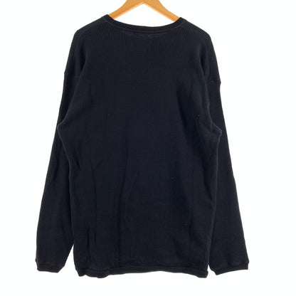 【中古品】【メンズ】 WTAPS ダブルタップス WAFFLE L/S COPO 211ATDT-CSM28 ワッフル ロングスリーブ Tシャツ 長袖 トップス サーマルカット 142-260809-ko-20-tei サイズ：03 カラー：ブラック 万代Net店