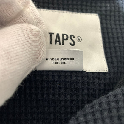 【中古品】【メンズ】 WTAPS ダブルタップス WAFFLE L/S COPO 211ATDT-CSM28 ワッフル ロングスリーブ Tシャツ 長袖 トップス サーマルカット 142-260809-ko-20-tei サイズ：03 カラー：ブラック 万代Net店