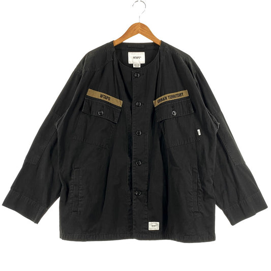 【中古品】【メンズ】 WTAPS ダブルタップス 20AW MODULAR L/S COTTON.RIPSTOP 202BRDT-SHM02 2020年秋冬 ロングスリーブ コットン リップストップ 長袖 トップス 142-260809-sa-09-tei サイズ：03 カラー：ブラック 万代Net店