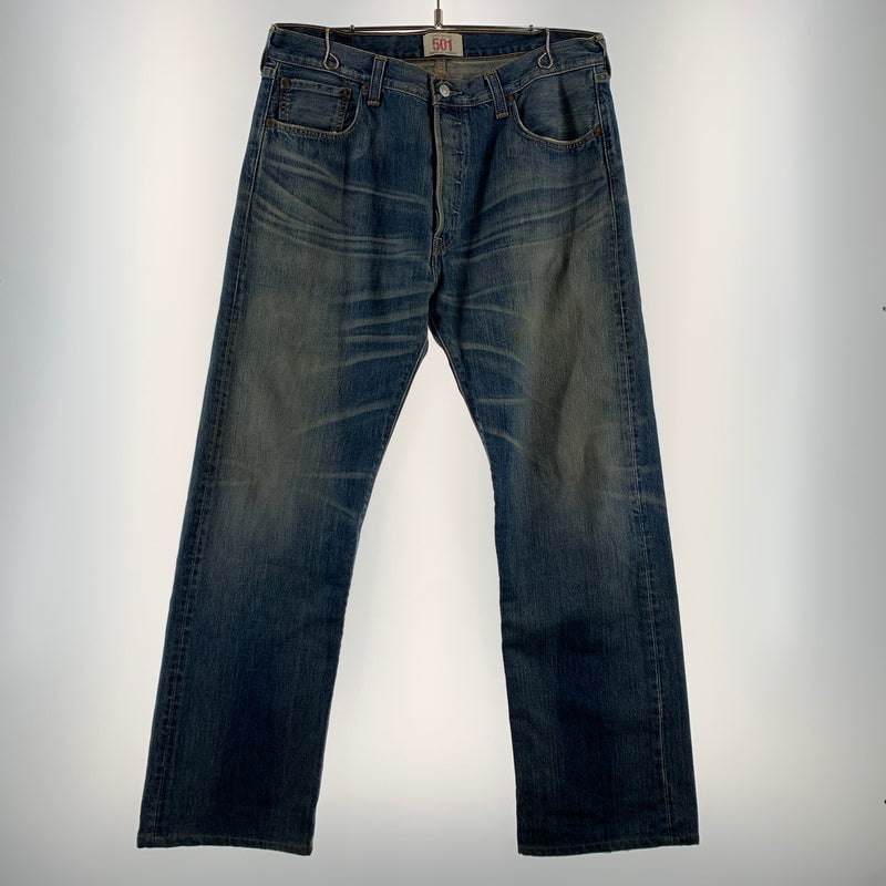 【中古品】【メンズ】 Levi's リーバイス 501 DENIM PANT デニムパンツ ボトムス ジーンズ ボタンフライ 156-260809-ko-34-tei サイズ：36 カラー：インディゴ 万代Net店