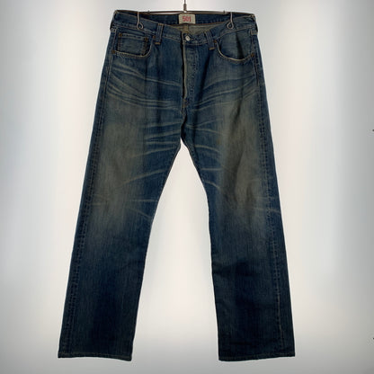 【中古品】【メンズ】 Levi's リーバイス 501 DENIM PANT デニムパンツ ボトムス ジーンズ ボタンフライ 156-260809-ko-34-tei サイズ：36 カラー：インディゴ 万代Net店