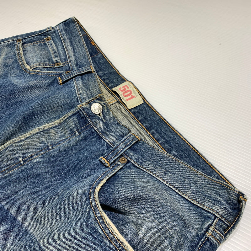 【中古品】【メンズ】 Levi's リーバイス 501 DENIM PANT デニムパンツ ボトムス ジーンズ ボタンフライ 156-260809-ko-34-tei サイズ：36 カラー：インディゴ 万代Net店