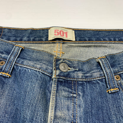 【中古品】【メンズ】 Levi's リーバイス 501 DENIM PANT デニムパンツ ボトムス ジーンズ ボタンフライ 156-260809-ko-34-tei サイズ：36 カラー：インディゴ 万代Net店