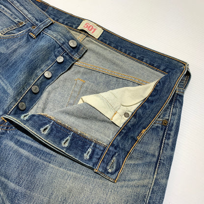 【中古品】【メンズ】 Levi's リーバイス 501 DENIM PANT デニムパンツ ボトムス ジーンズ ボタンフライ 156-260809-ko-34-tei サイズ：36 カラー：インディゴ 万代Net店