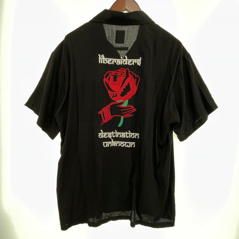 【中古品】【メンズ】 LIBERAIDERS リベレイダース 732012407 半袖シャツ 140-260818-nm-86-tei サイズ：M カラー：ブラック 万代Net店