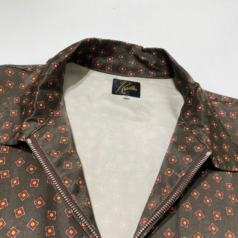 【中古品】【メンズ】 NEEDLES ニードルス 19SS FOG JACKET-R C SATEEN EJ052 2019年春夏 フォグ ジャケット サテン アウター 140-260809-sa-10-tei サイズ：M カラー：総柄 万代Net店