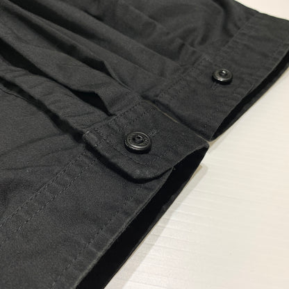 【中古品】【メンズ】 NEIGHBORHOOD ネイバーフッド × Dickies ディッキーズ 別注 コラボ LONGSLEEVE EC-SHIRT 221EVDKN-SHM01 ロングスリーブ ワークシャツ トップス ビックシルエット 142-260809-ko-23-tei サイズ：XL カラー：ブラック 万代Net店