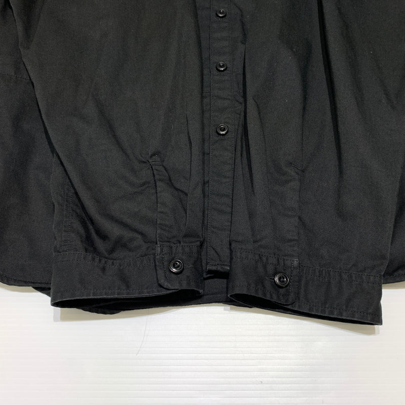 【中古品】【メンズ】 NEIGHBORHOOD ネイバーフッド × Dickies ディッキーズ 別注 コラボ LONGSLEEVE EC-SHIRT 221EVDKN-SHM01 ロングスリーブ ワークシャツ トップス ビックシルエット 142-260809-ko-23-tei サイズ：XL カラー：ブラック 万代Net店