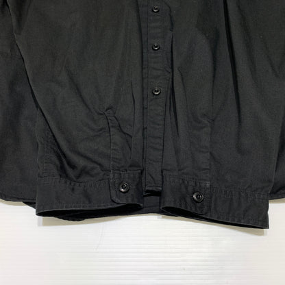 【中古品】【メンズ】 NEIGHBORHOOD ネイバーフッド × Dickies ディッキーズ 別注 コラボ LONGSLEEVE EC-SHIRT 221EVDKN-SHM01 ロングスリーブ ワークシャツ トップス ビックシルエット 142-260809-ko-23-tei サイズ：XL カラー：ブラック 万代Net店