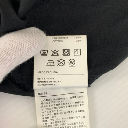 【中古品】【メンズ】 NEIGHBORHOOD ネイバーフッド × Dickies ディッキーズ 別注 コラボ LONGSLEEVE EC-SHIRT 221EVDKN-SHM01 ロングスリーブ ワークシャツ トップス ビックシルエット 142-260809-ko-23-tei サイズ：XL カラー：ブラック 万代Net店