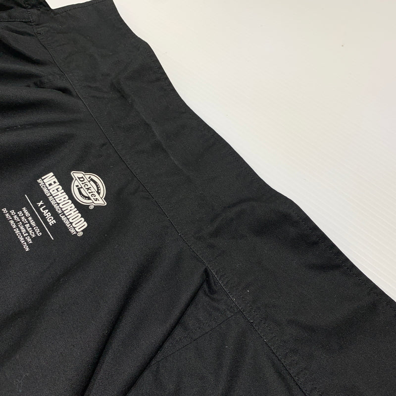 【中古品】【メンズ】 NEIGHBORHOOD ネイバーフッド × Dickies ディッキーズ 別注 コラボ LONGSLEEVE EC-SHIRT 221EVDKN-SHM01 ロングスリーブ ワークシャツ トップス ビックシルエット 142-260809-ko-23-tei サイズ：XL カラー：ブラック 万代Net店