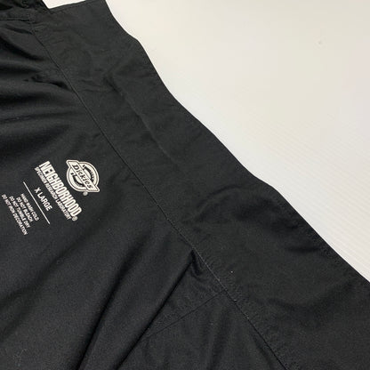 【中古品】【メンズ】 NEIGHBORHOOD ネイバーフッド × Dickies ディッキーズ 別注 コラボ LONGSLEEVE EC-SHIRT 221EVDKN-SHM01 ロングスリーブ ワークシャツ トップス ビックシルエット 142-260809-ko-23-tei サイズ：XL カラー：ブラック 万代Net店