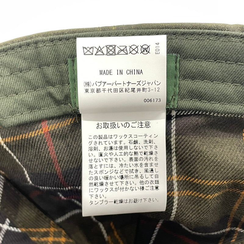 【中古品】【メンズ】 BARBOUR バブアー × LEVI'S リーバイス 別注コラボ WAX COTTON CAP 252MHA0912 ワックス コットン キャップ 帽子 185-260828-yo-21-teih サイズ：ONESIZE カラー：オリーブ 万代Net店