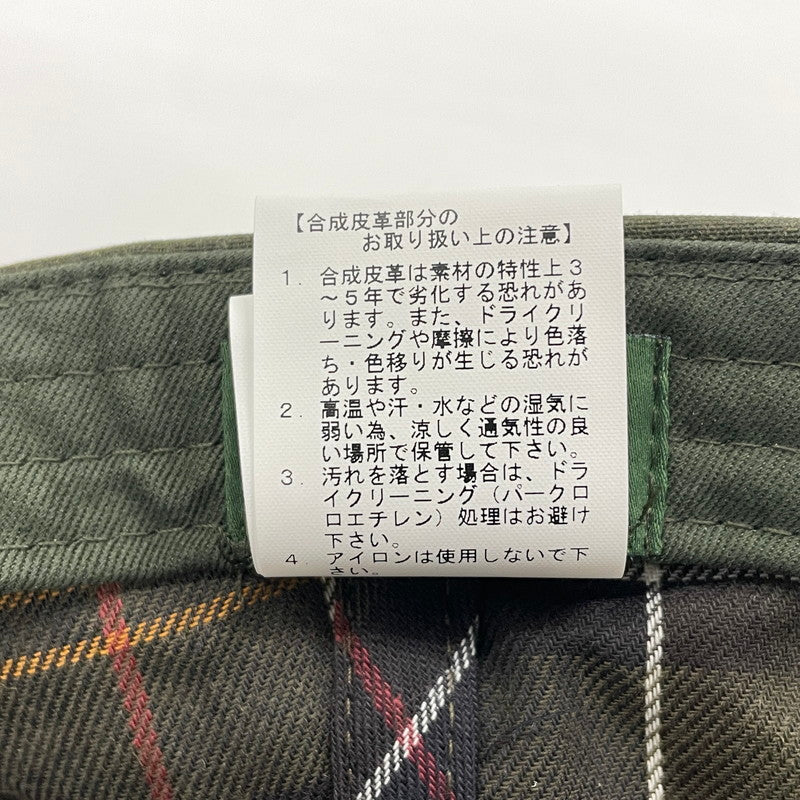 【中古品】【メンズ】 BARBOUR バブアー × LEVI'S リーバイス 別注コラボ WAX COTTON CAP 252MHA0912 ワックス コットン キャップ 帽子 185-260828-yo-21-teih サイズ：ONESIZE カラー：オリーブ 万代Net店
