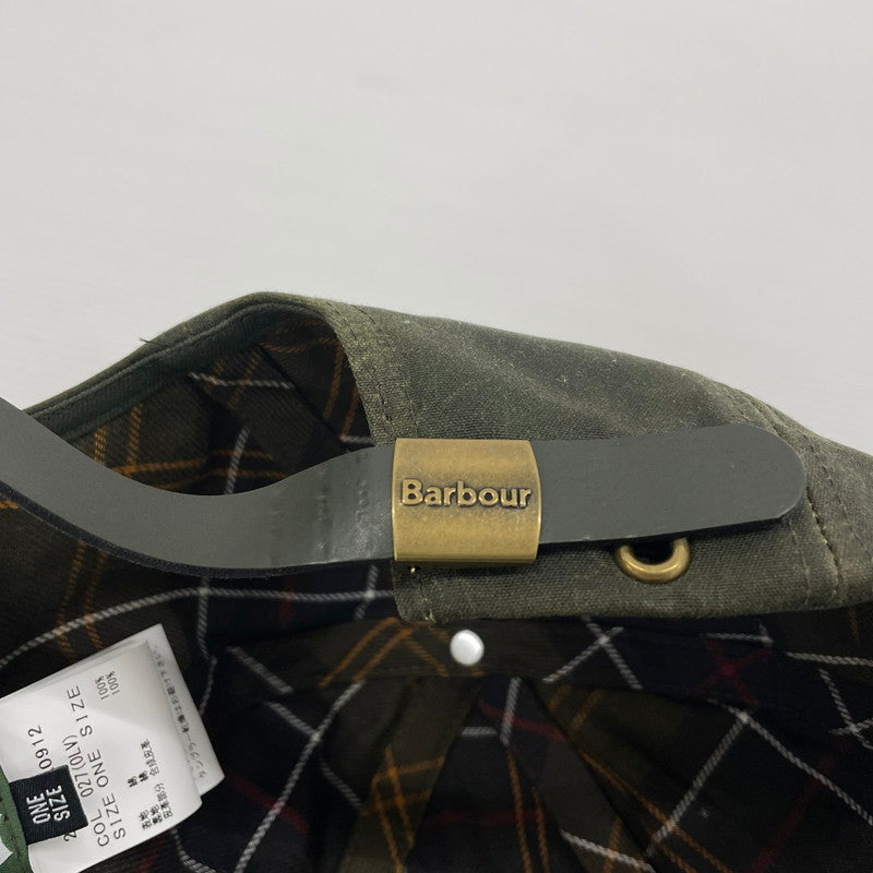 【中古品】【メンズ】 BARBOUR バブアー × LEVI'S リーバイス 別注コラボ WAX COTTON CAP 252MHA0912 ワックス コットン キャップ 帽子 185-260828-yo-21-teih サイズ：ONESIZE カラー：オリーブ 万代Net店