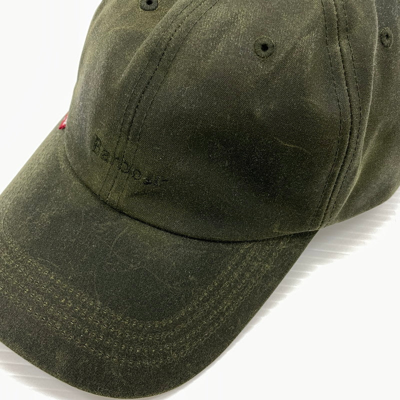 【中古品】【メンズ】 BARBOUR バブアー × LEVI'S リーバイス 別注コラボ WAX COTTON CAP 252MHA0912 ワックス コットン キャップ 帽子 185-260828-yo-21-teih サイズ：ONESIZE カラー：オリーブ 万代Net店