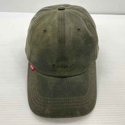 【中古品】【メンズ】 BARBOUR バブアー × LEVI'S リーバイス 別注コラボ WAX COTTON CAP 252MHA0912 ワックス コットン キャップ 帽子 185-260828-yo-21-teih サイズ：ONESIZE カラー：オリーブ 万代Net店