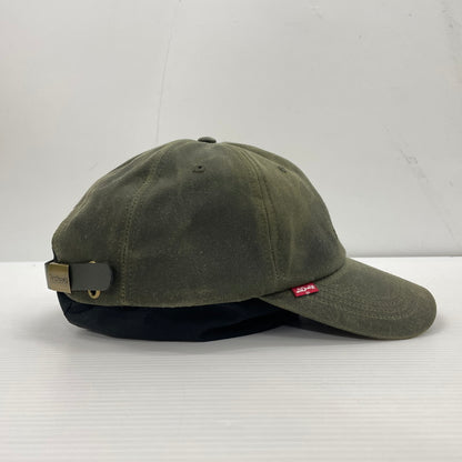 【中古品】【メンズ】 BARBOUR バブアー × LEVI'S リーバイス 別注コラボ WAX COTTON CAP 252MHA0912 ワックス コットン キャップ 帽子 185-260828-yo-21-teih サイズ：ONESIZE カラー：オリーブ 万代Net店