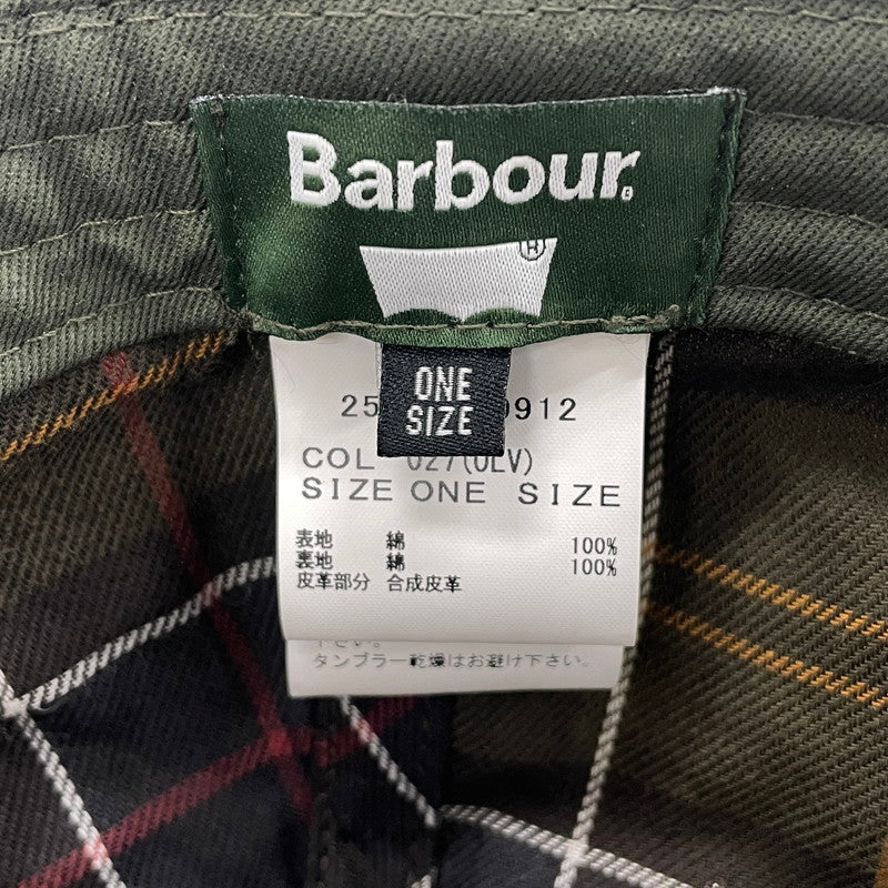 【中古品】【メンズ】 BARBOUR バブアー × LEVI'S リーバイス 別注コラボ WAX COTTON CAP 252MHA0912 ワックス コットン キャップ 帽子 185-260828-yo-21-teih サイズ：ONESIZE カラー：オリーブ 万代Net店