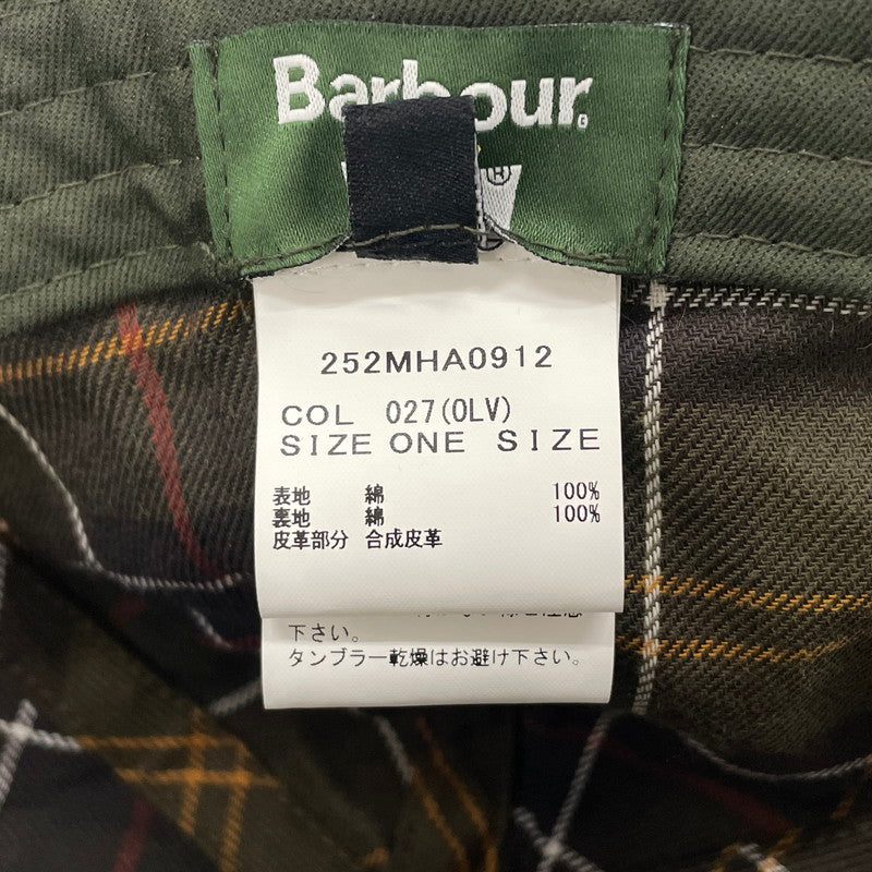 【中古品】【メンズ】 BARBOUR バブアー × LEVI'S リーバイス 別注コラボ WAX COTTON CAP 252MHA0912 ワックス コットン キャップ 帽子 185-260828-yo-21-teih サイズ：ONESIZE カラー：オリーブ 万代Net店