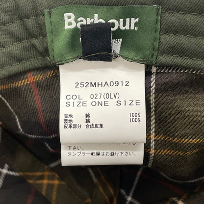 【中古品】【メンズ】 BARBOUR バブアー × LEVI'S リーバイス 別注コラボ WAX COTTON CAP 252MHA0912 ワックス コットン キャップ 帽子 185-260828-yo-21-teih サイズ：ONESIZE カラー：オリーブ 万代Net店