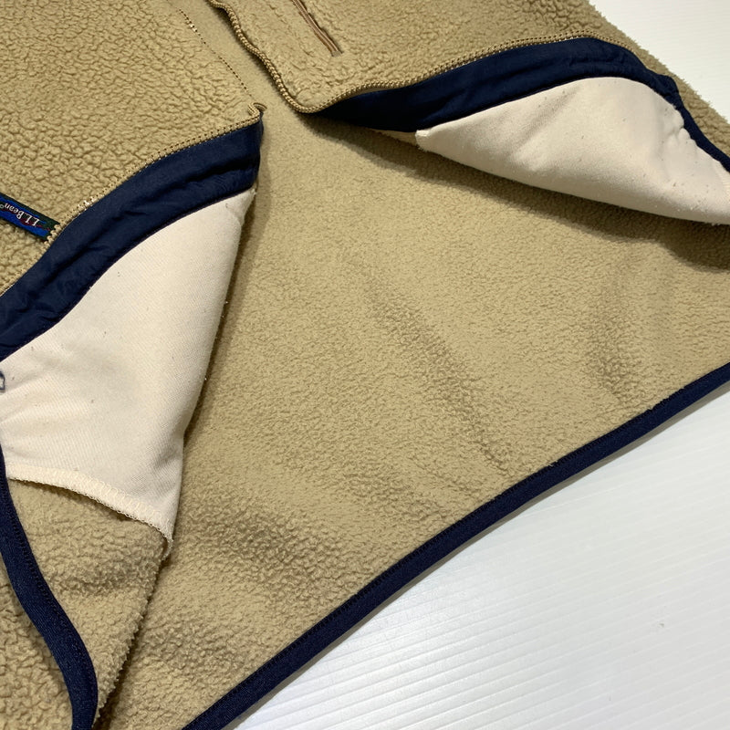 【現状渡し品】【メンズ】 L.L.Bean エルエルビーン -90's ZIP UP FLEECE JACKET VINTAGE -90年代 ジップフリースジャケット ライトアウター ヴィンテージ 144-260809-ko-29-tei サイズ：不明 カラー：ベージュ系/アイボリー系 万代Net店