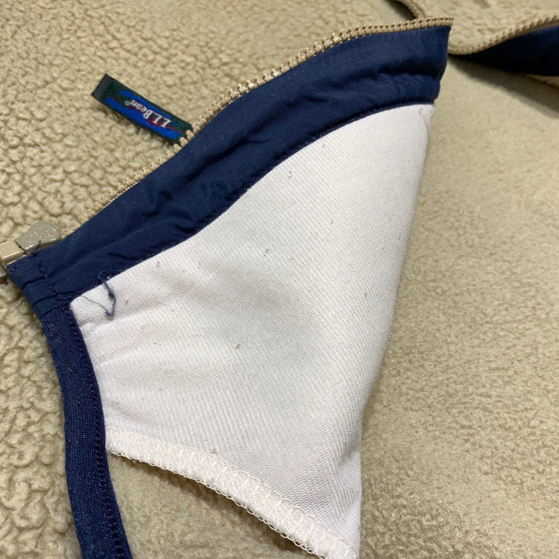 【現状渡し品】【メンズ】 L.L.Bean エルエルビーン -90's ZIP UP FLEECE JACKET VINTAGE -90年代 ジップフリースジャケット ライトアウター ヴィンテージ 144-260809-ko-29-tei サイズ：不明 カラー：ベージュ系/アイボリー系 万代Net店
