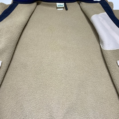 【現状渡し品】【メンズ】 L.L.Bean エルエルビーン -90's ZIP UP FLEECE JACKET VINTAGE -90年代 ジップフリースジャケット ライトアウター ヴィンテージ 144-260809-ko-29-tei サイズ：不明 カラー：ベージュ系/アイボリー系 万代Net店