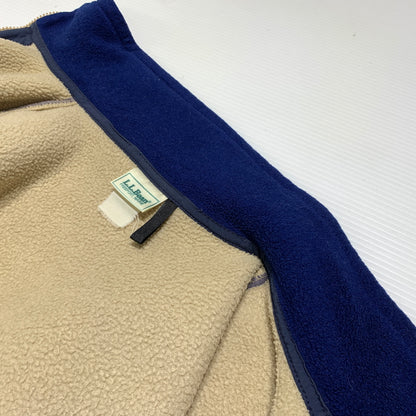 【現状渡し品】【メンズ】 L.L.Bean エルエルビーン -90's ZIP UP FLEECE JACKET VINTAGE -90年代 ジップフリースジャケット ライトアウター ヴィンテージ 144-260809-ko-29-tei サイズ：不明 カラー：ベージュ系/アイボリー系 万代Net店