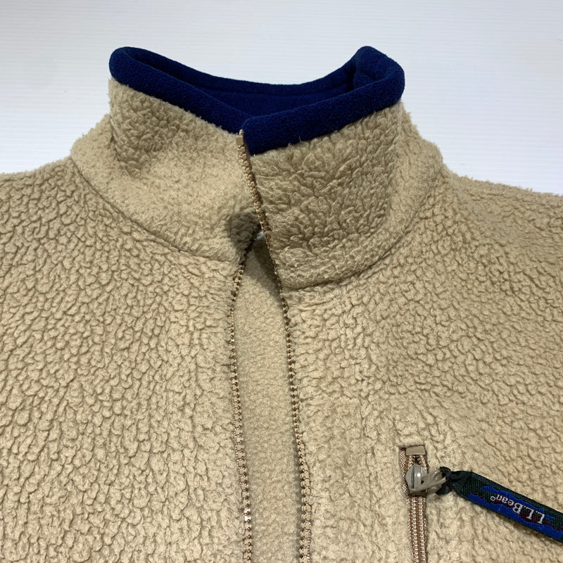【現状渡し品】【メンズ】 L.L.Bean エルエルビーン -90's ZIP UP FLEECE JACKET VINTAGE -90年代 ジップフリースジャケット ライトアウター ヴィンテージ 144-260809-ko-29-tei サイズ：不明 カラー：ベージュ系/アイボリー系 万代Net店