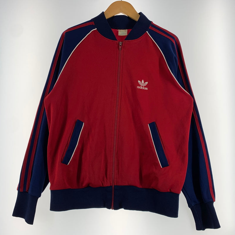 【現状渡し品】【メンズ】 adidas アディダス 80-90's TRACK JACKET VINTAGE 80-90年代 トラックジャケット ライトアウター ジャージ ヴィンテージ 148-260809-ko-27-tei サイズ：M カラー：レッド 万代Net店