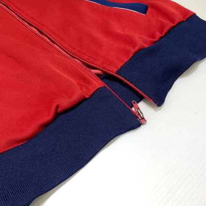 【現状渡し品】【メンズ】 adidas アディダス 80-90's TRACK JACKET VINTAGE 80-90年代 トラックジャケット ライトアウター ジャージ ヴィンテージ 148-260809-ko-27-tei サイズ：M カラー：レッド 万代Net店