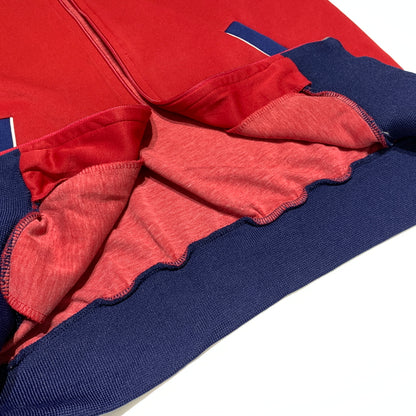 【現状渡し品】【メンズ】 adidas アディダス 80-90's TRACK JACKET VINTAGE 80-90年代 トラックジャケット ライトアウター ジャージ ヴィンテージ 148-260809-ko-27-tei サイズ：M カラー：レッド 万代Net店