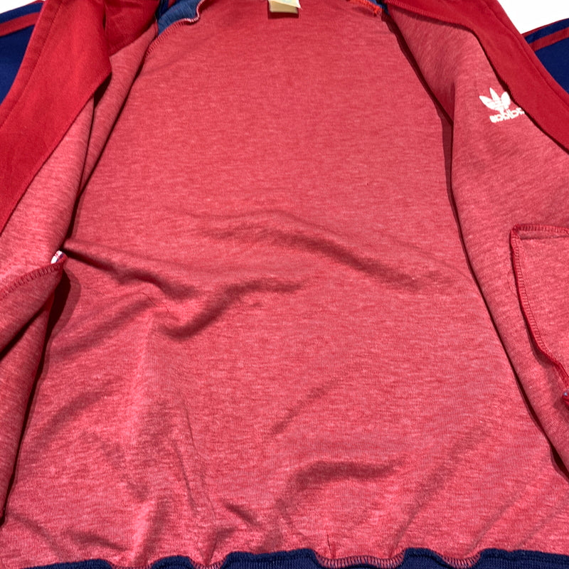 【現状渡し品】【メンズ】 adidas アディダス 80-90's TRACK JACKET VINTAGE 80-90年代 トラックジャケット ライトアウター ジャージ ヴィンテージ 148-260809-ko-27-tei サイズ：M カラー：レッド 万代Net店