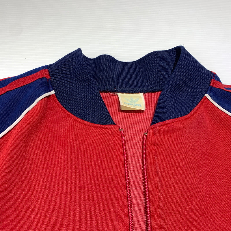 【現状渡し品】【メンズ】 adidas アディダス 80-90's TRACK JACKET VINTAGE 80-90年代 トラックジャケット ライトアウター ジャージ ヴィンテージ 148-260809-ko-27-tei サイズ：M カラー：レッド 万代Net店
