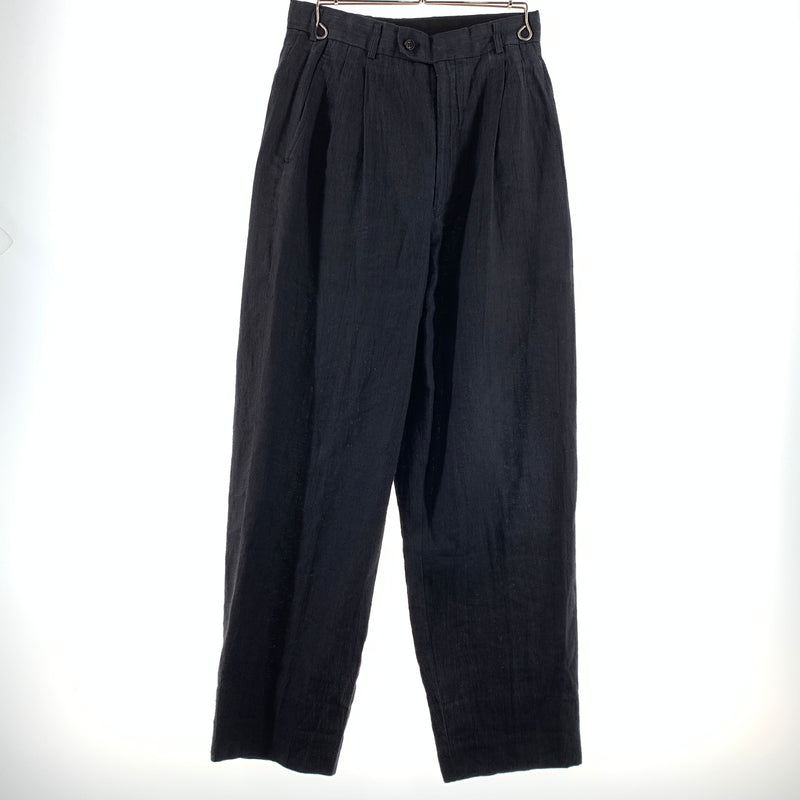 【現状渡し品】【メンズ】 COMME des GARCONS HOMME コムデギャルソンオム LINEN PANTS HS-11019M リネンパンツ ボトムス スラックスパンツ 151-260809-ko-33-tei サイズ：M カラー：グレー系/インディゴ系 万代Net店