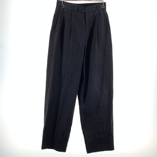 【現状渡し品】【メンズ】 COMME des GARCONS HOMME コムデギャルソンオム LINEN PANTS HS-11019M リネンパンツ ボトムス スラックスパンツ 151-260809-ko-33-tei サイズ：M カラー：グレー系/インディゴ系 万代Net店