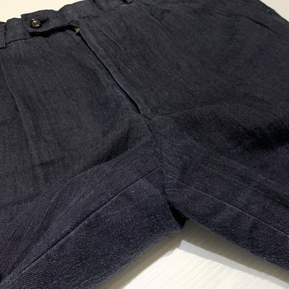 【現状渡し品】【メンズ】 COMME des GARCONS HOMME コムデギャルソンオム LINEN PANTS HS-11019M リネンパンツ ボトムス スラックスパンツ 151-260809-ko-33-tei サイズ：M カラー：グレー系/インディゴ系 万代Net店