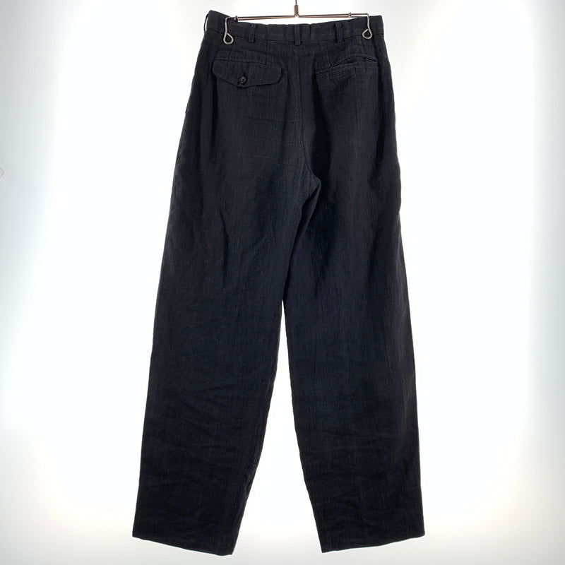 【現状渡し品】【メンズ】 COMME des GARCONS HOMME コムデギャルソンオム LINEN PANTS HS-11019M リネンパンツ ボトムス スラックスパンツ 151-260809-ko-33-tei サイズ：M カラー：グレー系/インディゴ系 万代Net店