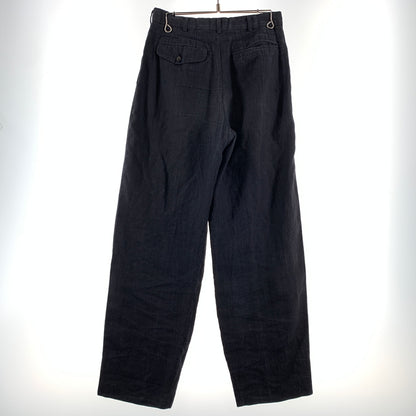 【現状渡し品】【メンズ】 COMME des GARCONS HOMME コムデギャルソンオム LINEN PANTS HS-11019M リネンパンツ ボトムス スラックスパンツ 151-260809-ko-33-tei サイズ：M カラー：グレー系/インディゴ系 万代Net店