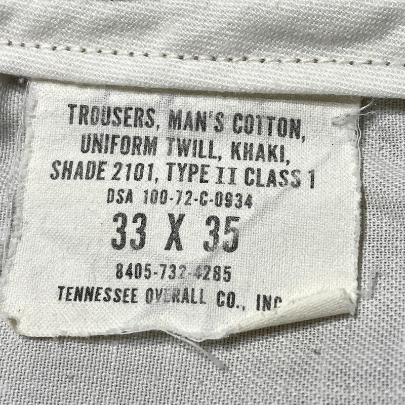 【中古品】【メンズ】 US ARMY アメリカ軍 70's CHINO PANTS 70年代 チノ パンツ ボトムス 156-260809-sa-01-tei サイズ：33 カラー：ベージュ 万代Net店