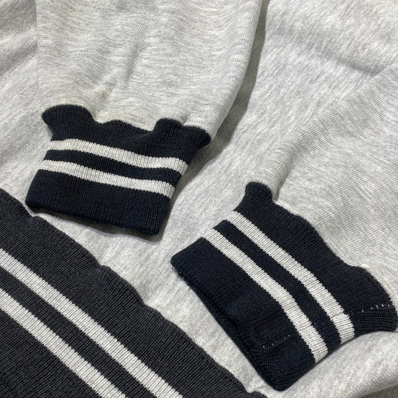 【中古品】【メンズ】 CHAMPION チャンピオン 90’s REVERSE WEAVE RIB BORDER SWEAT 90年代 リバース ウェーブ リブ ボーダー スウェット 長袖 トップス トレーナー 145-260809-sa-12-tei サイズ：L カラー：グレー 万代Net店