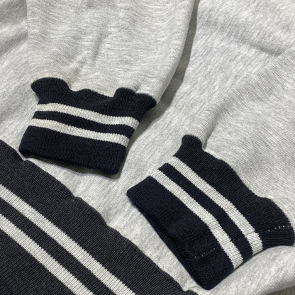 【中古品】【メンズ】 CHAMPION チャンピオン 90’s REVERSE WEAVE RIB BORDER SWEAT 90年代 リバース ウェーブ リブ ボーダー スウェット 長袖 トップス トレーナー 145-260809-sa-12-tei サイズ：L カラー：グレー 万代Net店
