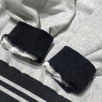 【中古品】【メンズ】 CHAMPION チャンピオン 90’s REVERSE WEAVE RIB BORDER SWEAT 90年代 リバース ウェーブ リブ ボーダー スウェット 長袖 トップス トレーナー 145-260809-sa-12-tei サイズ：L カラー：グレー 万代Net店