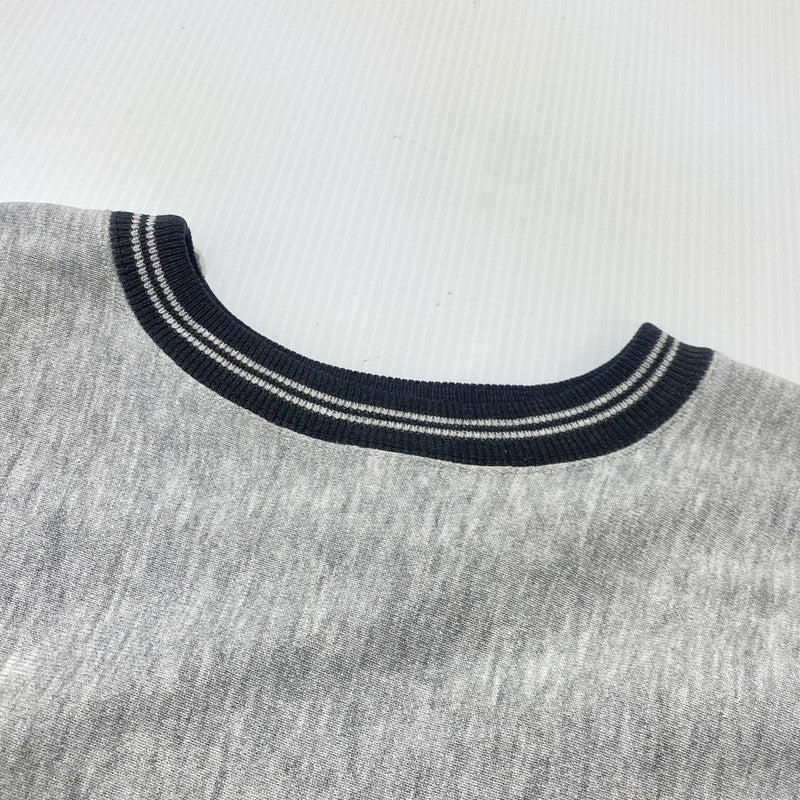 【中古品】【メンズ】 CHAMPION チャンピオン 90’s REVERSE WEAVE RIB BORDER SWEAT 90年代 リバース ウェーブ リブ ボーダー スウェット 長袖 トップス トレーナー 145-260809-sa-12-tei サイズ：L カラー：グレー 万代Net店