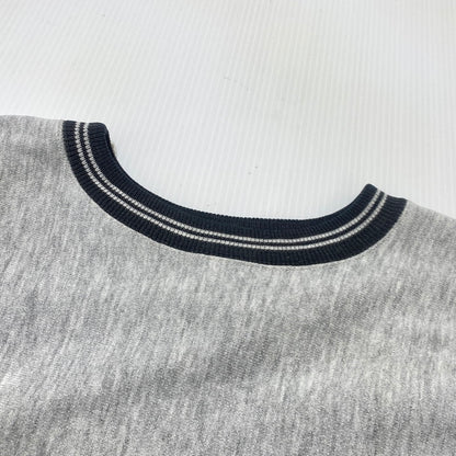 【中古品】【メンズ】 CHAMPION チャンピオン 90’s REVERSE WEAVE RIB BORDER SWEAT 90年代 リバース ウェーブ リブ ボーダー スウェット 長袖 トップス トレーナー 145-260809-sa-12-tei サイズ：L カラー：グレー 万代Net店