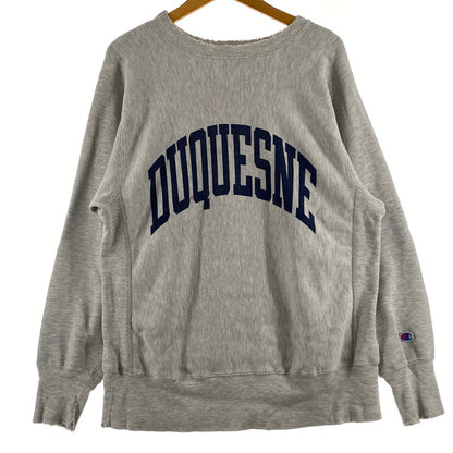 【現状渡し品】【メンズ】 CHAMPION チャンピオン 90's REVERSE DUQUESNE SWEAT 90年代 リバース デューケイン スウェット 長袖 トップス トレ－ナー 145-260809-sa-13-tei サイズ：L カラー：グレー 万代Net店